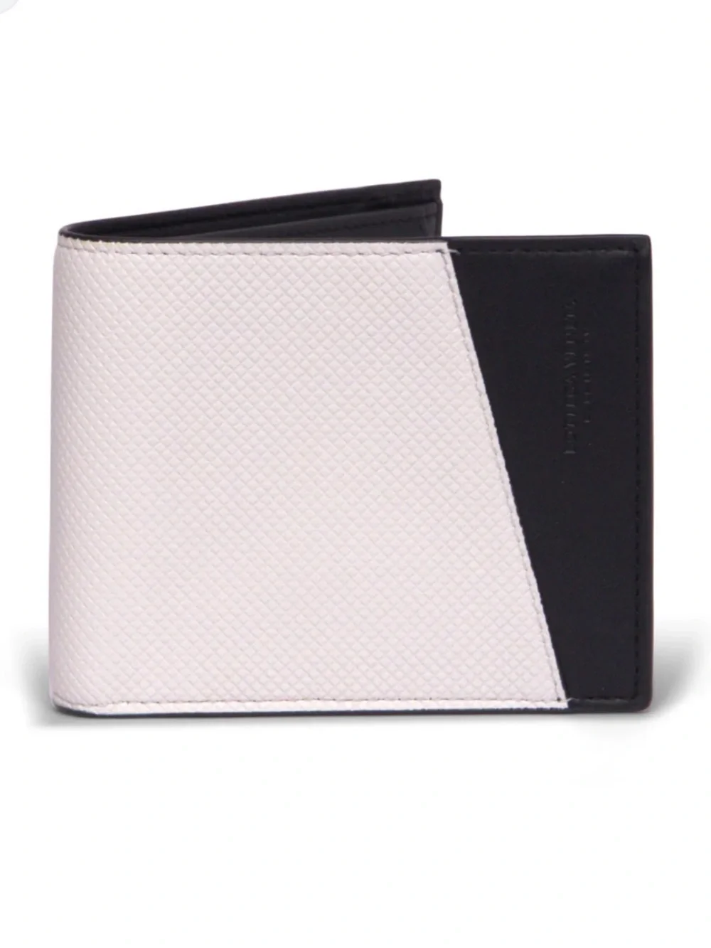 NIB*** Bottega Veneta Logo Embossed Two Tone Bi-fold Wallet